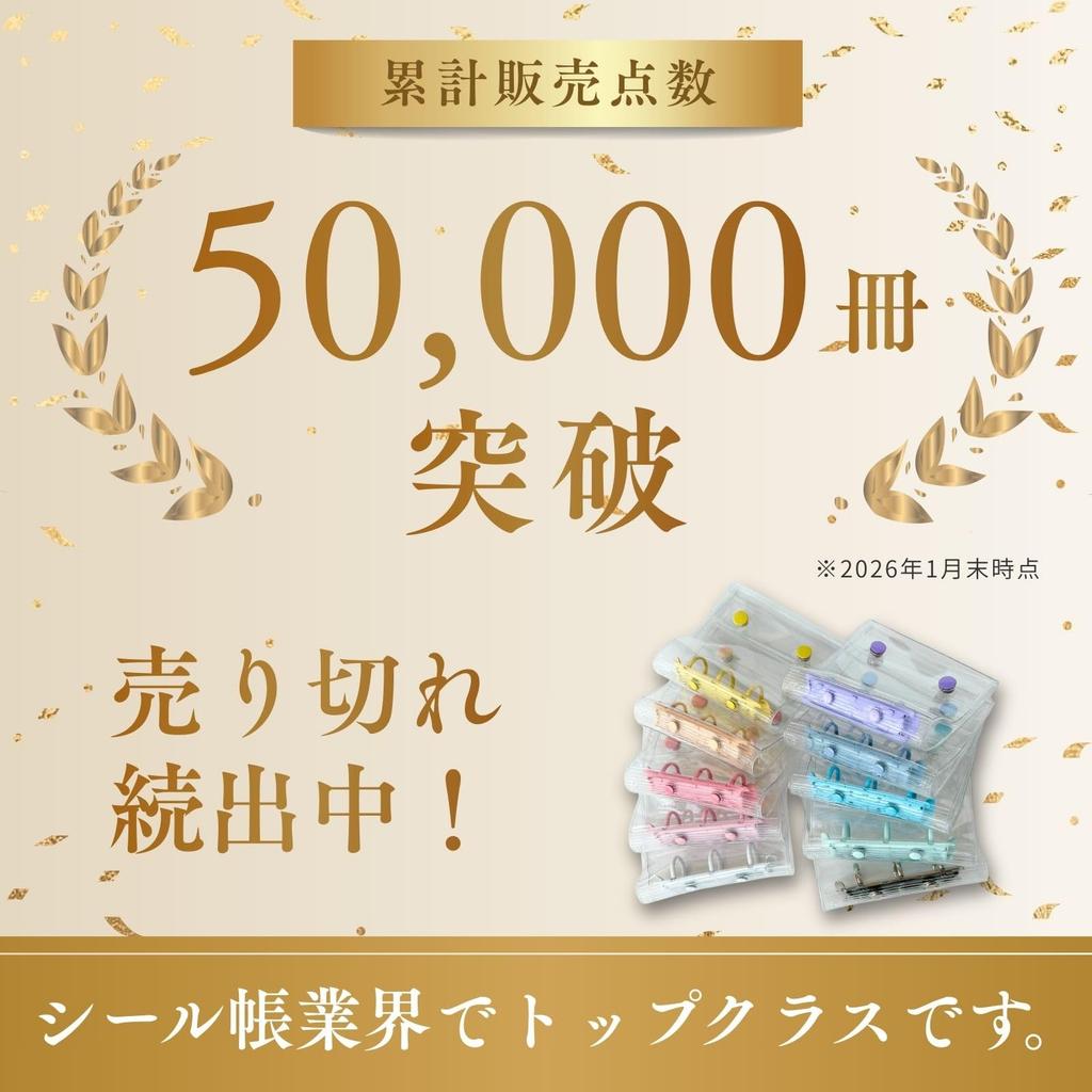 Livre d'autocollants transparent avec Fille Reiwa et Heisei Fichier avec 20 Designs de Recharges, Époques, Feuilles à 5 Anneaux, R.D.A. (Or)