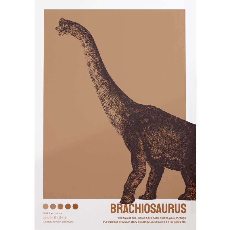 Vintage abstract Dinosaur Tyrannosaurus Rex Pterosaur Nursery Canvas Painting Poster Print Wall Pictures Boy Kid Room home Decor