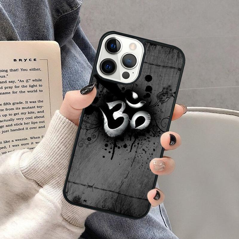 Aum Om Symbol Phone Case for iPhone 17 Air 16 16e 15 Plus for Apple 13 11 12 14 Pro Max Cover coque Shell