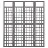 Vidaxl 4-Panel Room Divider/Trellis, Fir Wood, 161X180 Cm