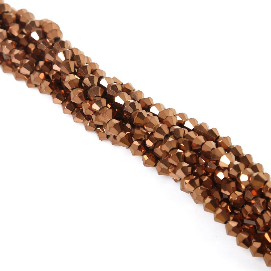 4mm Faceted Rhombus Crystal Beads Glass Beads DIY Handmade Beads Loose Beads Material Hair Jewelry Accessories Beads for Jewelry Making