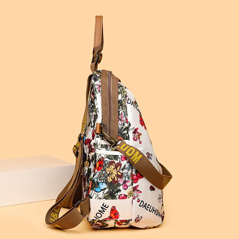 Ny Högkvalitativ retro Damaxelväska Stor Kapacitet Oxford Tygväskor Damer Ryggsäck Kvinna Färg Tote Kvinnor Axelryggsäckar