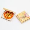 1/12 Doll House Miniature Pizza Set Food Play Model Figure With Realistic Design Safe Resin Figurine For Kid Pretend Play