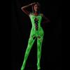 Bodystocking Glowing In The Dark Mesh Lace Women's Underwear Jumpsuit