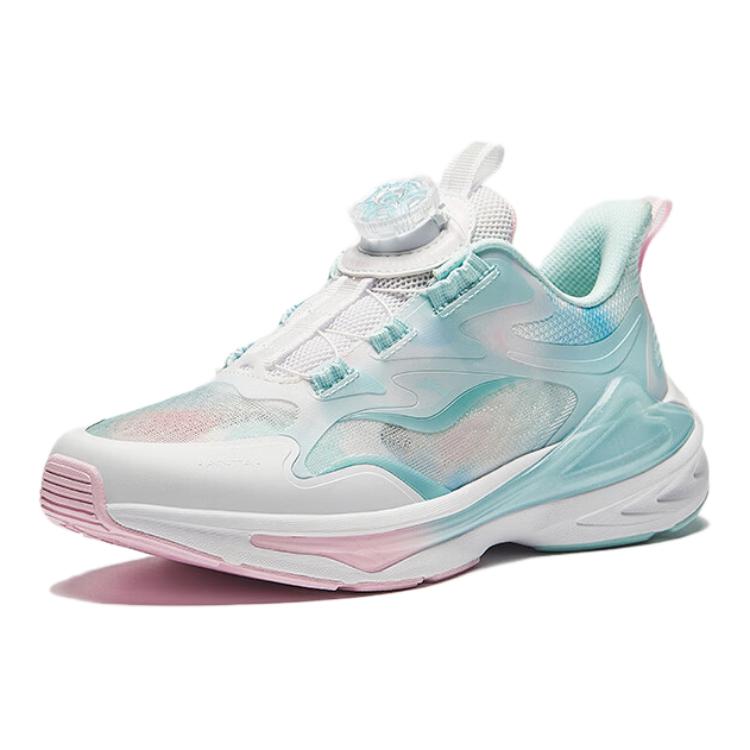 Anta Kids Comfortable Low-Top Running Shoes Kids sneaker White Blue Pink 322435502-4