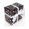 Papel de Regalo Negro Dorado 43x300cm Papel para Envolver Regalos Ramo de Lunares Navidad Día de San Valentín Cumpleaños Regalos Decoraciones Papel