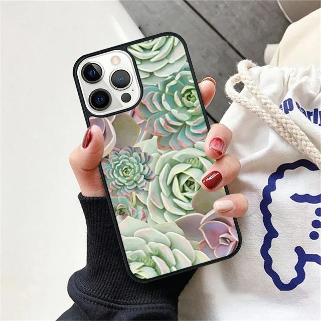 Cactus Plants Succulents Phone Case Cover For iPhone 17 Air 15 16 14 13 12 Pro Max 11 Pro Max Plus Coque Shell