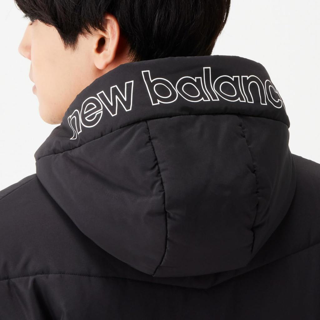 Bench Coat Soccer Cold Protection BK [New Balance] Men's (AMJ45403) (Black)