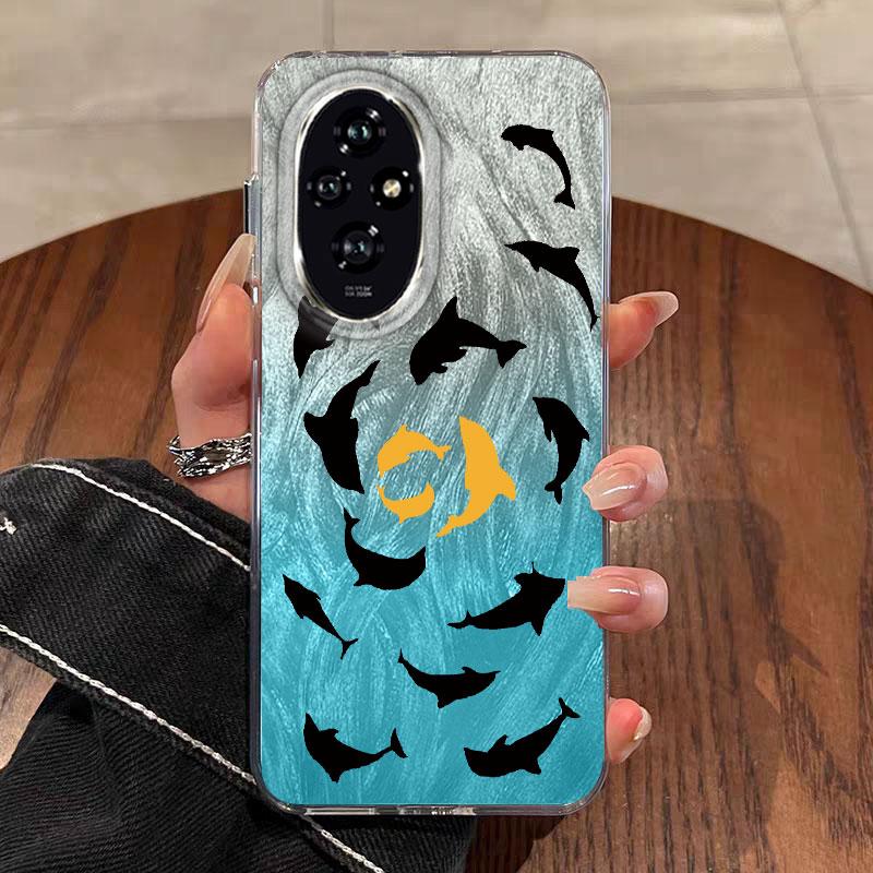 For Honor 400 Lite 200 Pro 200 Lite 5G Phone Cover Cartoon Cat Leopard Print Patterns Fashion Soft TPU Bumper For Honor 400 Lite
