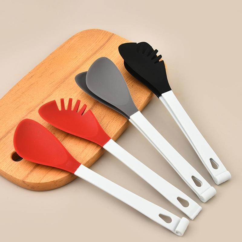 Multipurpose Kitchen Silicone Tongs Great For Noodles Vegetables And Meat Comfortable Grip Buffet Tongs