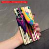 2DFlat Samsung Phone Case Vibrant Paint Splash Phone Case Applicable To Galaxy S23 S24 S25ULTRA S26 A12 A14 A15 A16 A54 A55