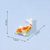 Mini-Harz-Koi-Fisch-Figuren Lebendige Mehrfarbige Lotus-Ornamente Korrosionsbeständig für Aquarium-Fischbecken Bonsai-Landschaftsgestaltung Dekor