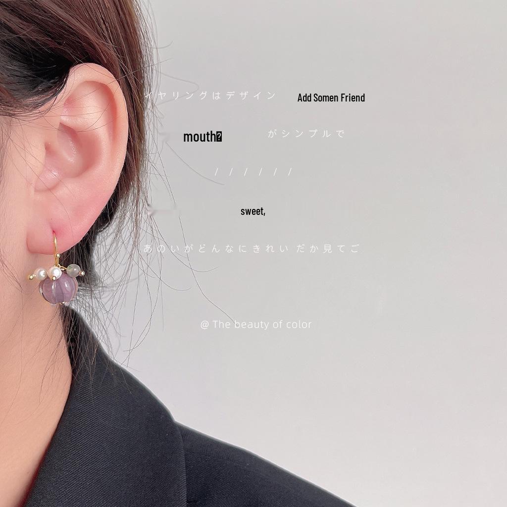 Water Lily Lotus Earrings: Handmade Glass Lampwork with Unique Floral Design