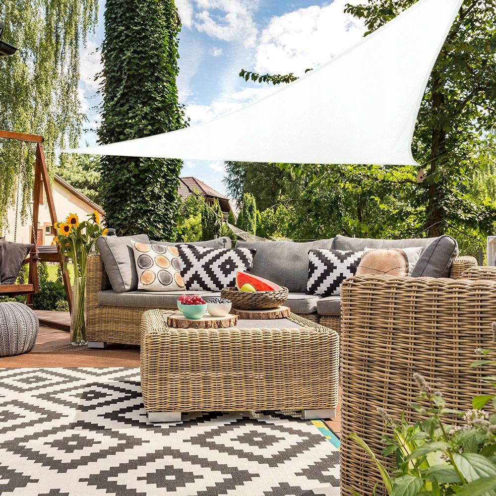 Polyester Triangular Awning 360x360x360 - White