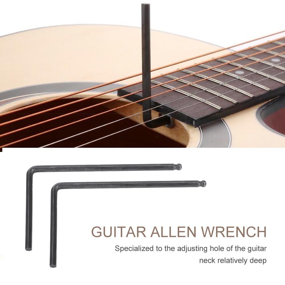 2 PCS Truss Rod Allen Wrench Tool 4mm   5mm Ball End for Martin Acoustic Guitar(Black 5mm)