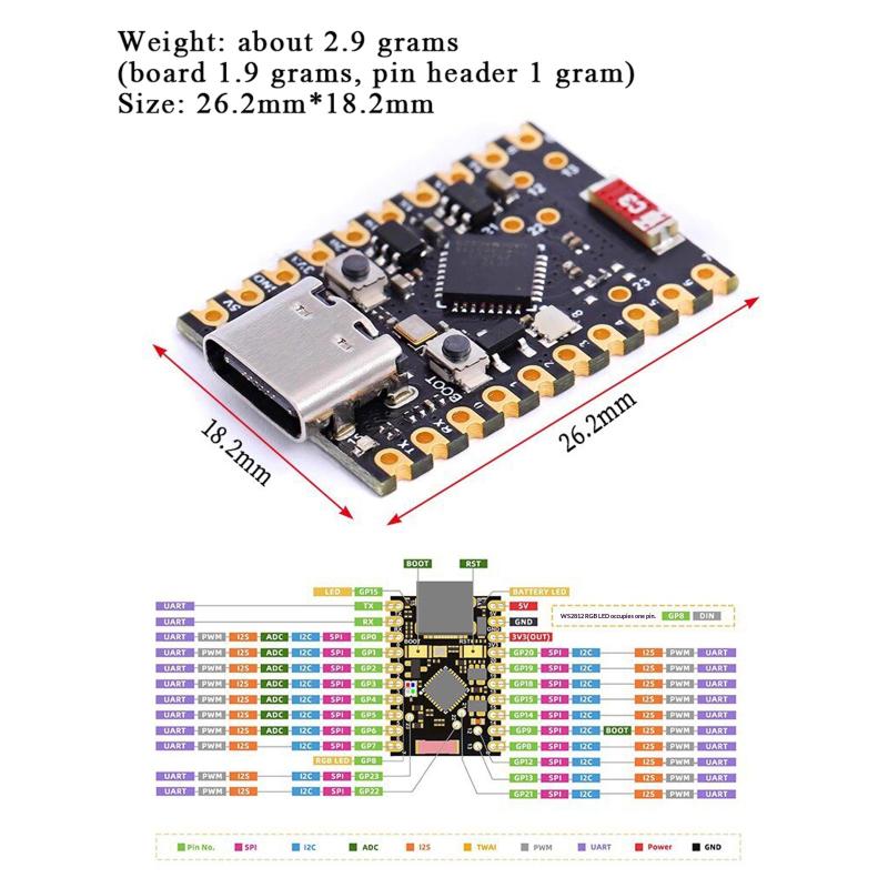 Esp32-C6 Supermini Development Board Microcontroller Programming Learning Controller Core Board