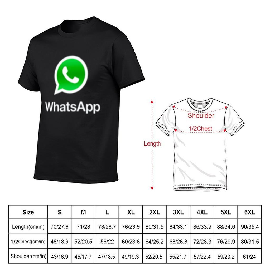 WhatsApp T-Shirt-Personalisierung, Ästhetische Kleidung, Grafik-Shirts, Herren-T-Shirts mit Grafik