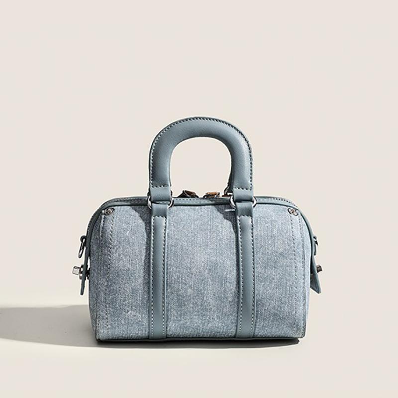 Taschen für Damen 2024 Neuer Stil Die diesjährige beliebte Retro-Denim-Boston-Handtasche High-End-Nischen-Crossbody-Tasche