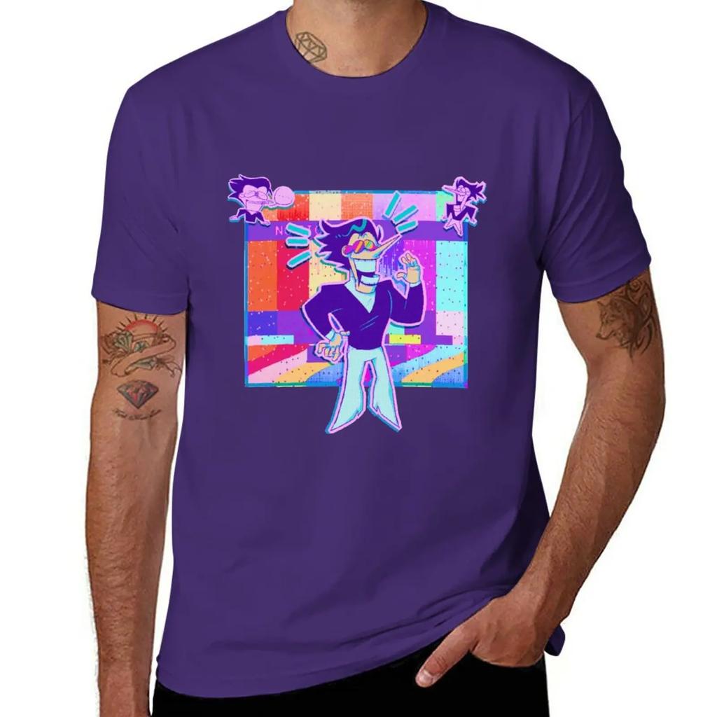 Spamton Deltarune T-shirt plusstorlekar sublim estetisk kläder anime herr grafiska t-shirts hip hop