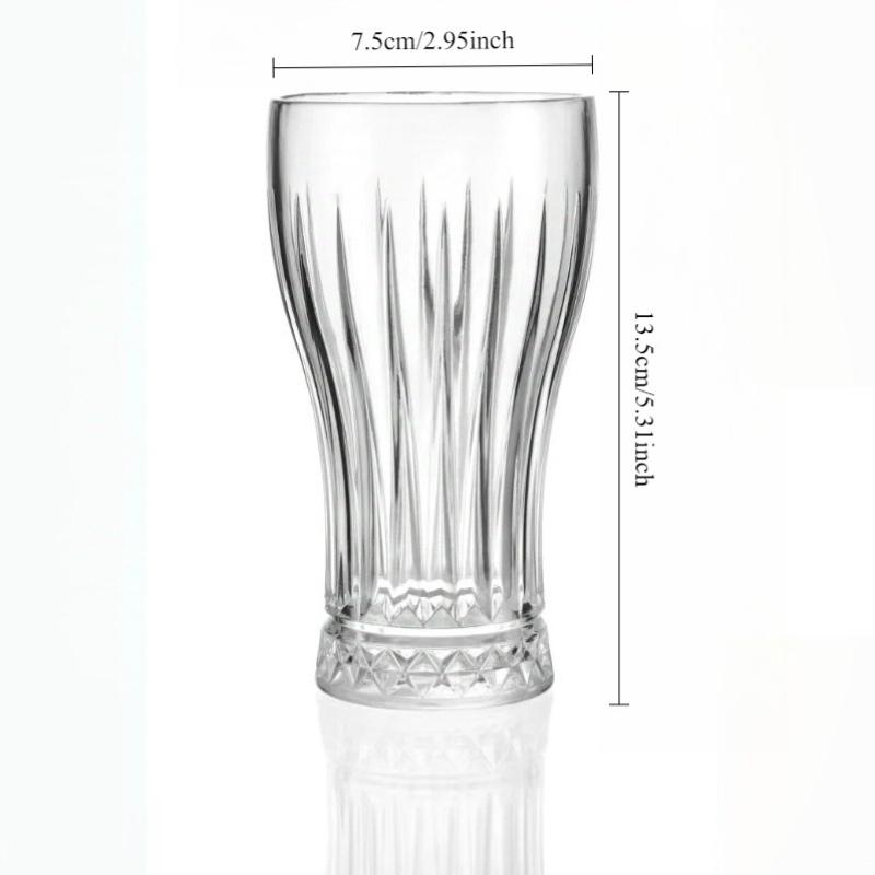 1pcs 300ml Creative Beer Glass Design High-appearance Glass Craft Beer Cup for Home Use Small Bar Drinking Cup Wheat Beer Mug 1pcs