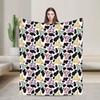 Super Soft Blanket Plane Travel Classic Black And White Cow Spot Throw Blanket Novelty  Bedspread For Couch Bed