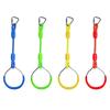 Swing Gymnastic Rings Colorful Backyard Outdoor Obstacle Ring for Kids