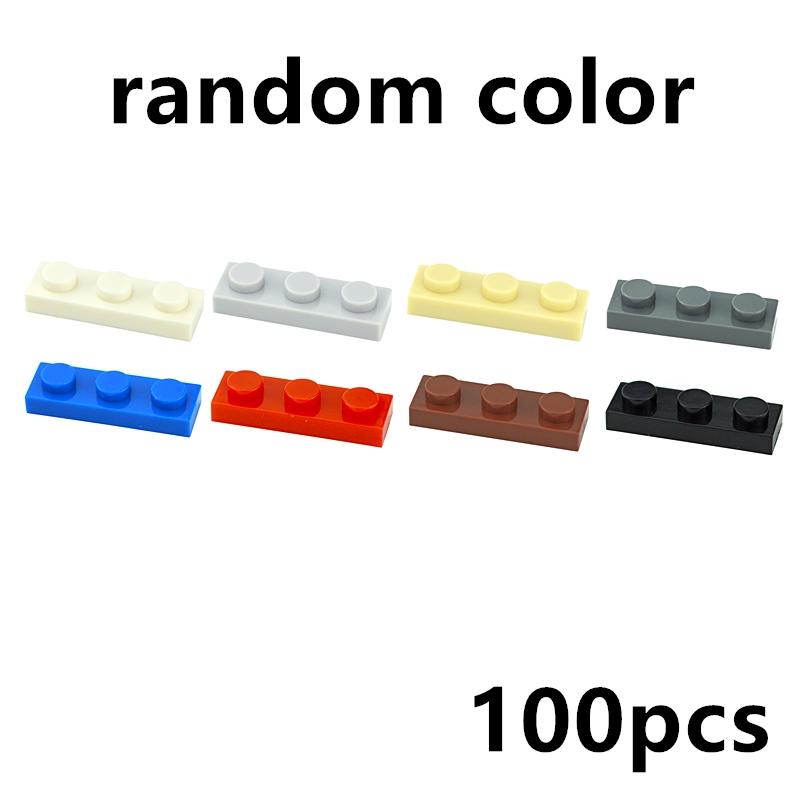 Works With Assembles Particles 3623 1x3 Foundation Plate Construction Blocks Narrow Figures Bricks Parts DIY Instructive Parts Playthings