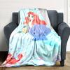 1pc Little Mermaid Name blanket Lightweight Flannel Throw for Sofa Bed Travel Camping Livingroom Office Couch Chair
