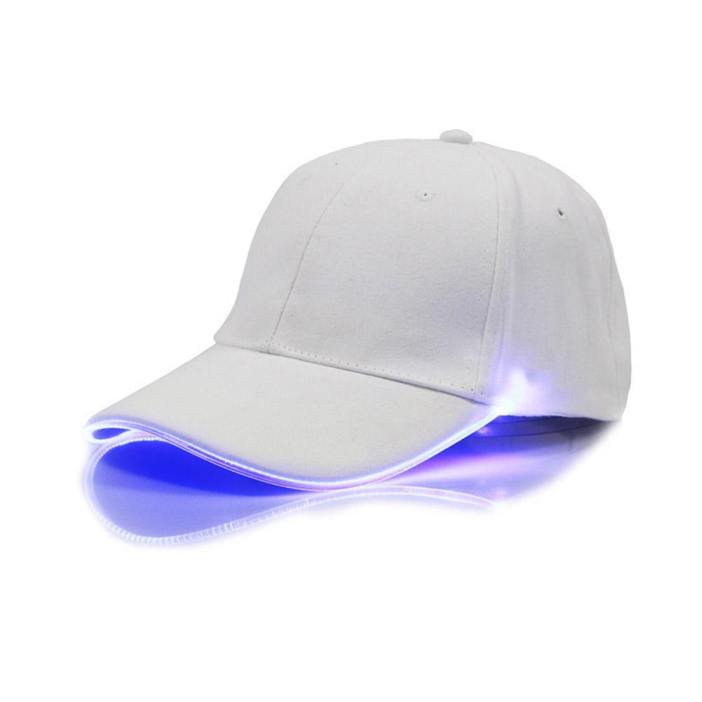 Kaufe Unisex Mode Flashing Baseball Cap Einstellbare LED Licht HipHop