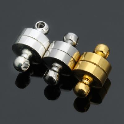 10 pièces/lot Fermoirs Magnétiques Ronds Puissants Pour la Fabrication de Bijoux Connecteurs d'Extrémité Magnétiques DIY Collier Bracelet Vente en Gros