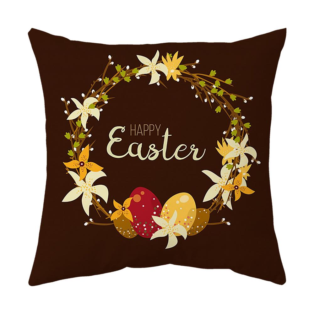 Easter Pillow Cover, Living Room Sofa Cover, Car Cushion Cover, Bay Window Cushion, Office Waist Protector