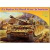 PLATZ Dragon 1/72 WWII German Panzer IV Ausf.H with Skirts Plastic Model DR7497 (Tank) Molded Color