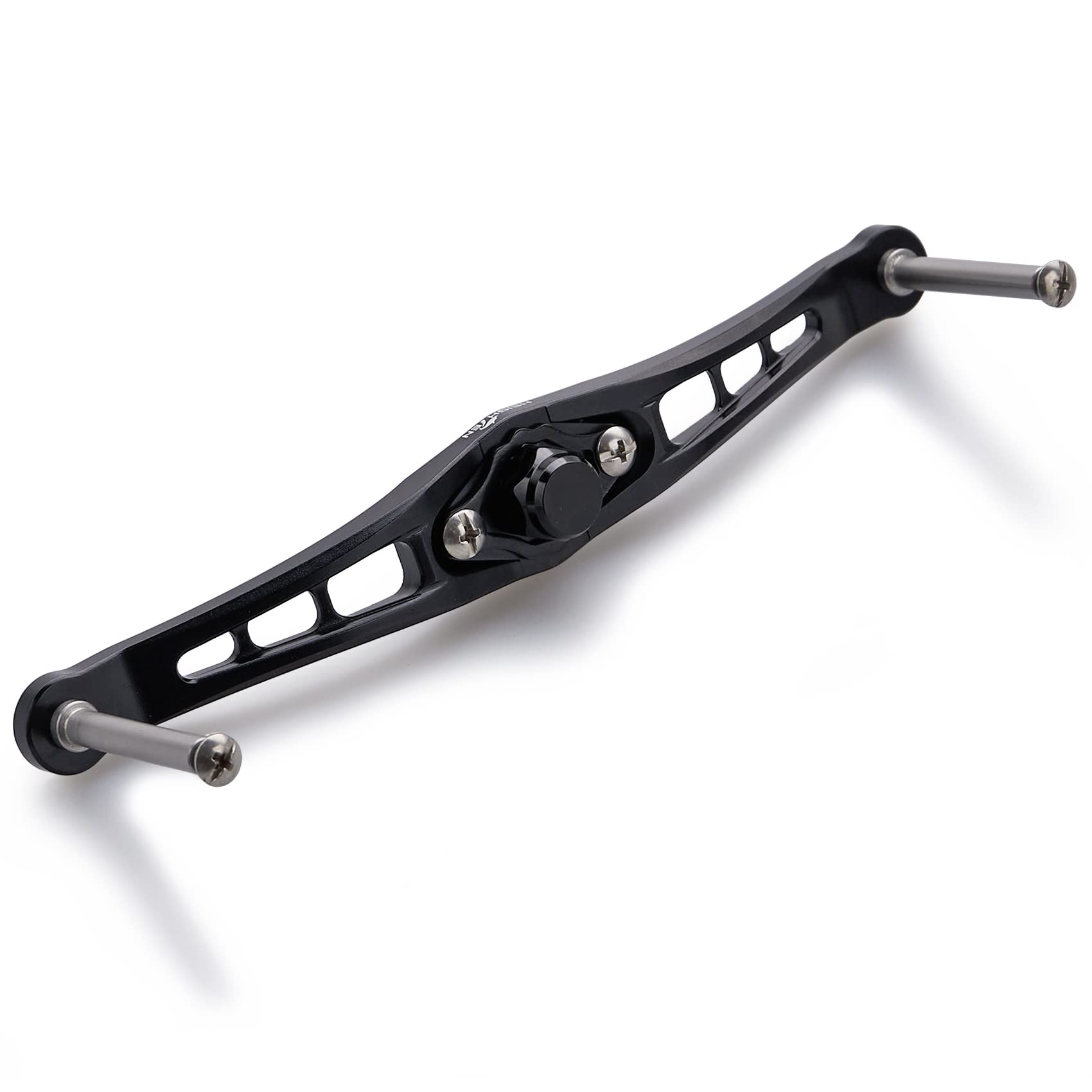 

HEIGHTEN Bait Reel Handle for Abu Garcia Universal Bait Reels Wing Series 120/92mm (No Knob) Shimano, Daiwa, (120mm - Black) (607)