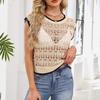 Spring and Summer Hollowed Out Blouse New Business Casual Knitted Jacket Backless Cardigan Knitted Top