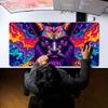 Buntes Psychedelisches Wirbel Fluid Art XXL Großes Gaming-Mauspad Rutschfestes Gummi-Tastaturpad Schreibtisch Büro Computer Schreibtischmatten