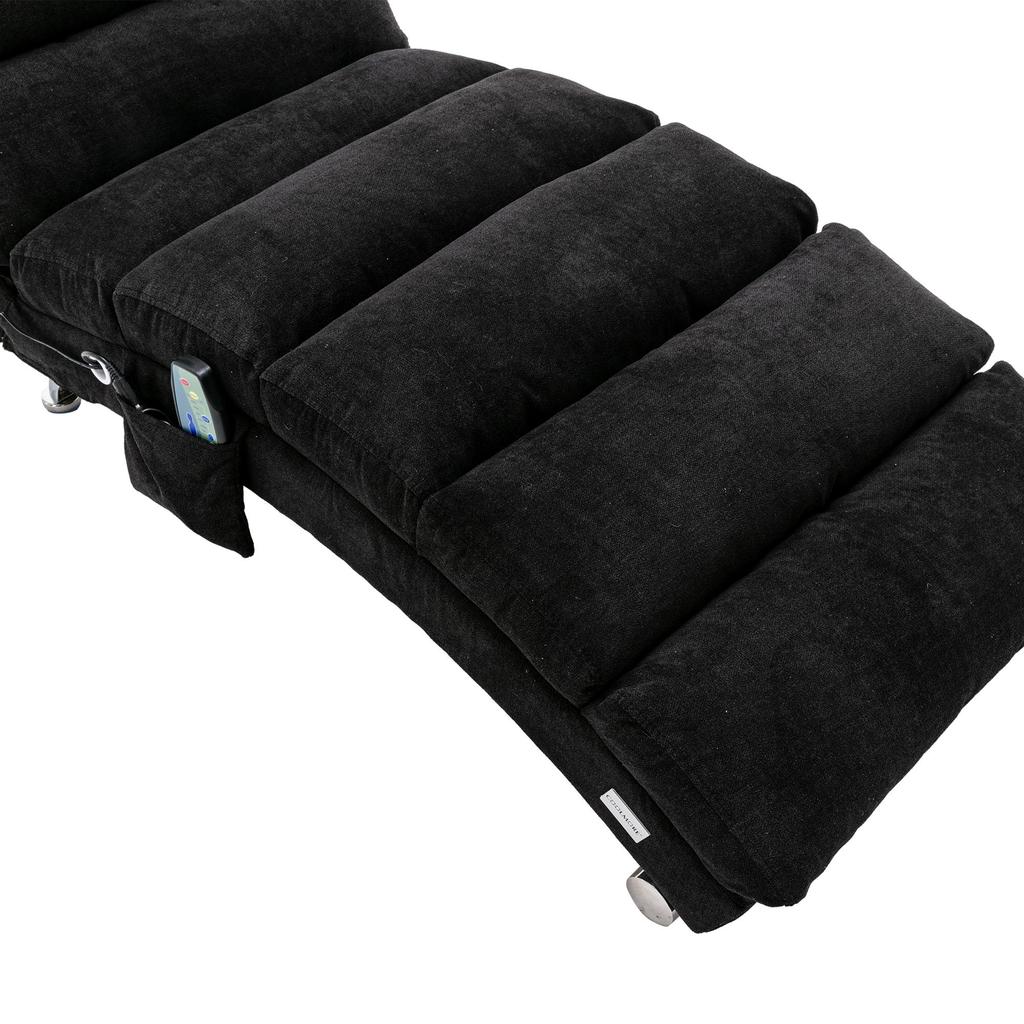 Full-body supported fixed sofa, soft vibration function and side pockets, modern living room furniture