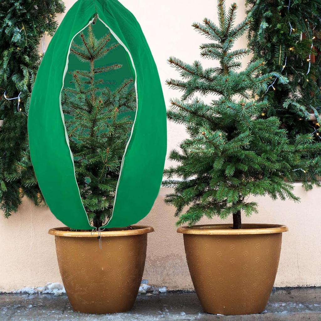 Winter Plant Covers Freeze Protection Garden Warm Plant Cloth Frost Blankets Outdoor Shrub Fruit Tree Wraps Bag with Zipper