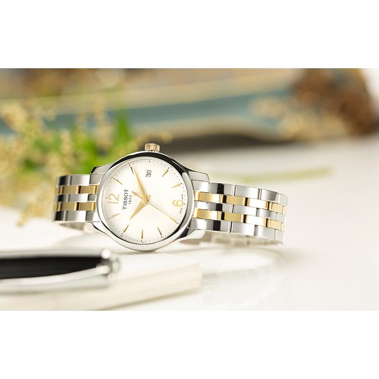 TISSOT Junya Collection Quartz Movement 30m Water Resistance Women's Watch 33mm White Dial T063.210.22.037.00