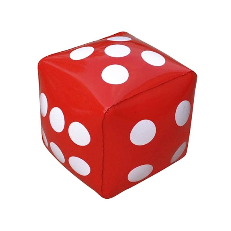 Inflatable Multi Color Blow-Up  Big Dice Toy Stage Prop Group Game Tool Casino Poker Party Decorations Pool Beach Toy