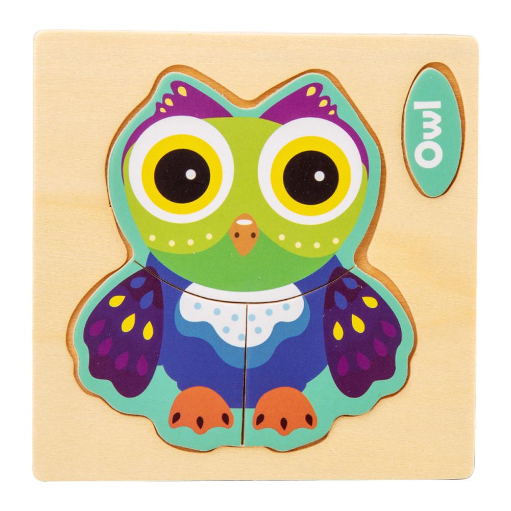 

10pcs Wooden Puzzles for Kids Pirate Ship Owl Cow Rocket Bear Balloon Fire Police Car Crab Educational Toys Fine Motor Skills