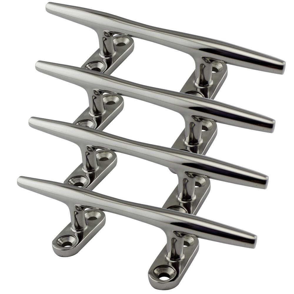 

5 Inch High Quality 316 Stainless Steel Marine Boat Hollow Base Cleat Heavy Duty Boat Hollow Base Cleats for Marine Yacht Boat