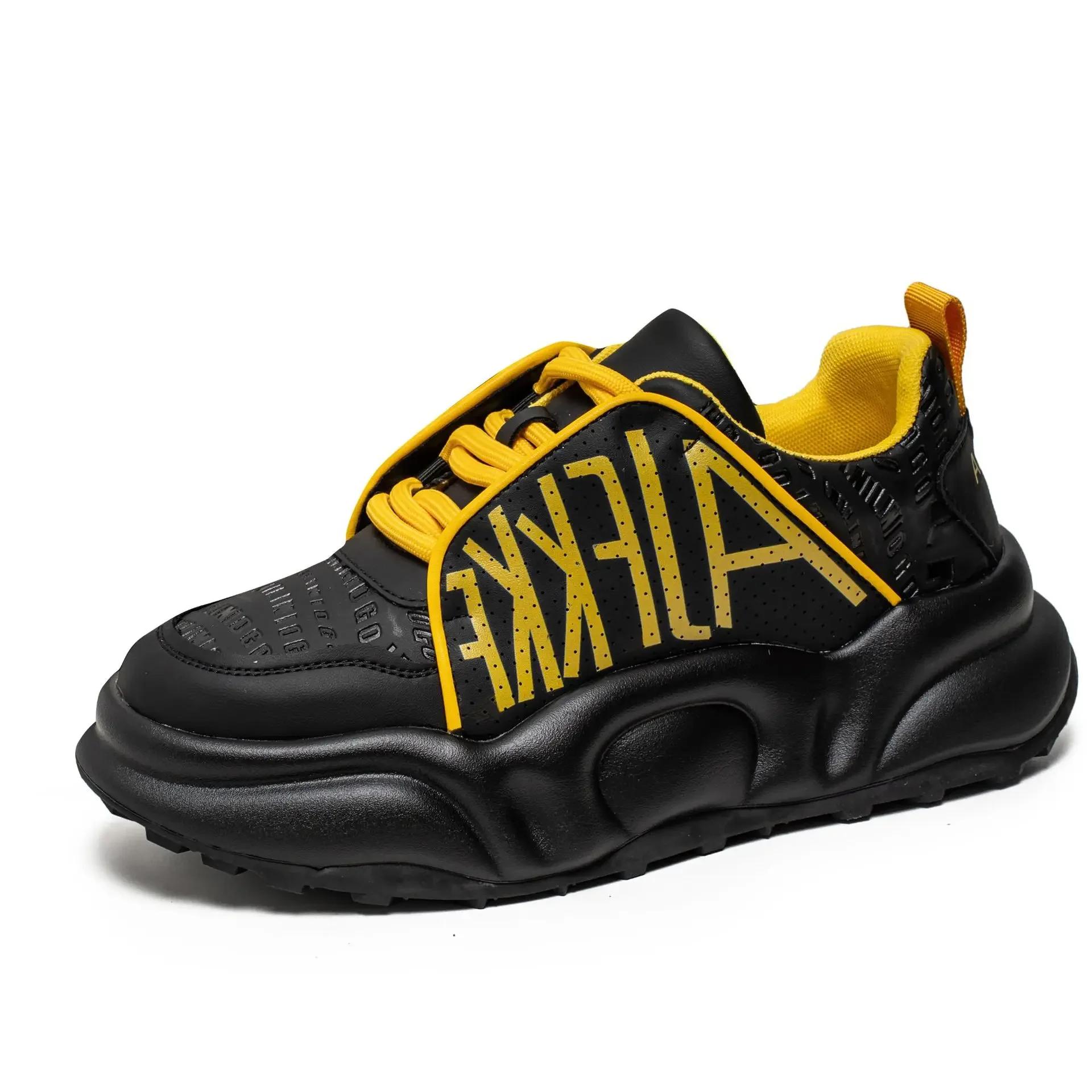 

New Casual Men s Sneakers Fashion Trend Youth Campus Style Thick soled Height Increasing Running Shoes Zapatos Para Hombres 39