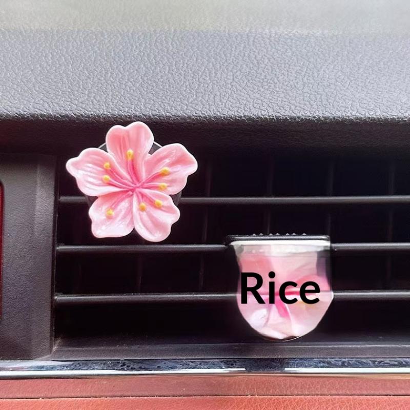 2Pcs Car Perfume Clip Flower Air Outlet Decorations Car Air Conditioner Air Vent Personalized Interior Decoration Accessories