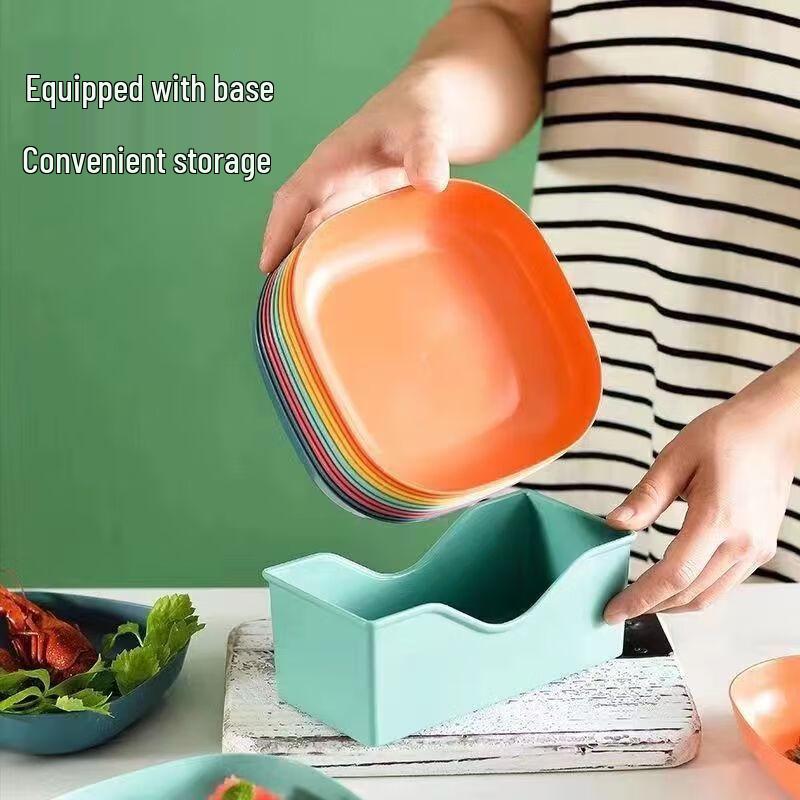 Japanese Style Wheat Straw Bone Plate Set