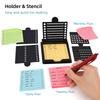 Sticky Note Stencil Post-It Note Holder with 5 Different Stencils 3x3 Inch Sticky Note Line Template Perfect for to-Do Lists