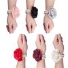Imitation Perle Hochzeit Handgelenksblume Corsage Armband Braut Brautjungfer Stoff Kamelie Brosche Anstecknadel Handblume Schnalle Anstecknadel