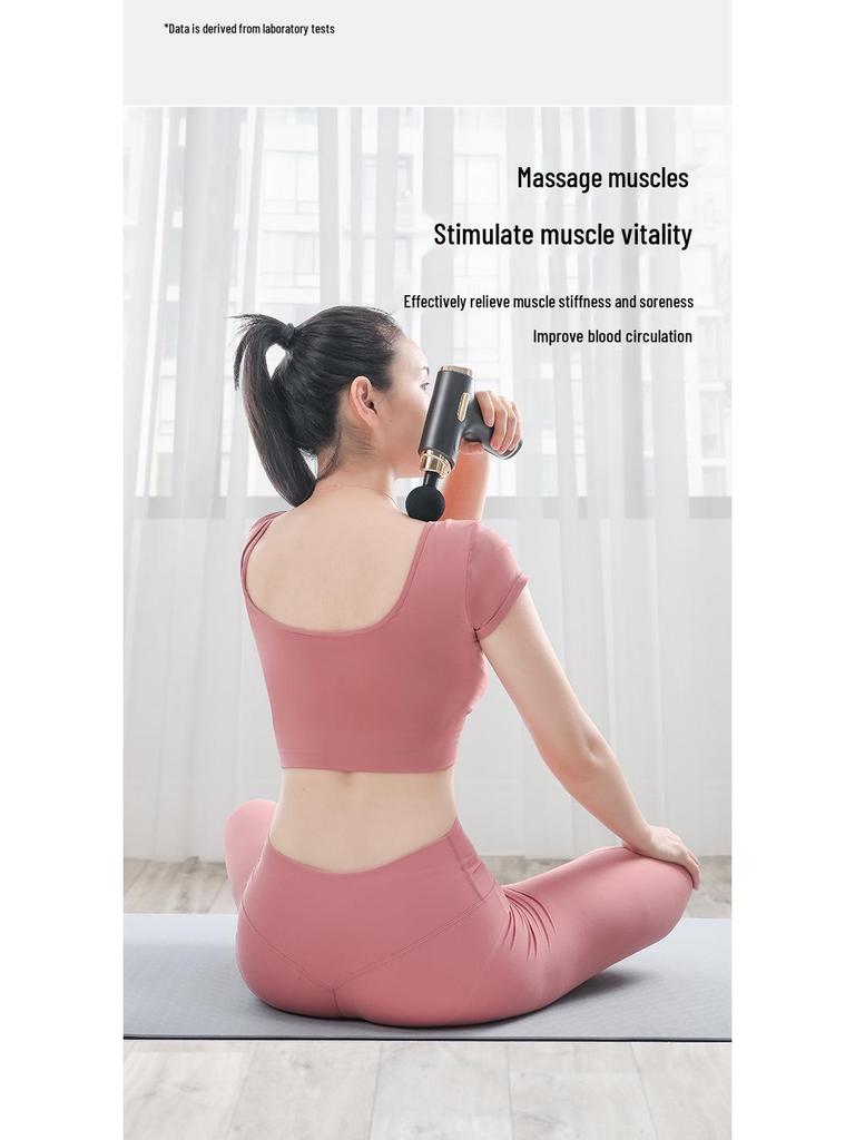 Compact Silent Massage Gun: Powerful, Low-Noise, Long-Lasting Battery with High-Frequency Vibration