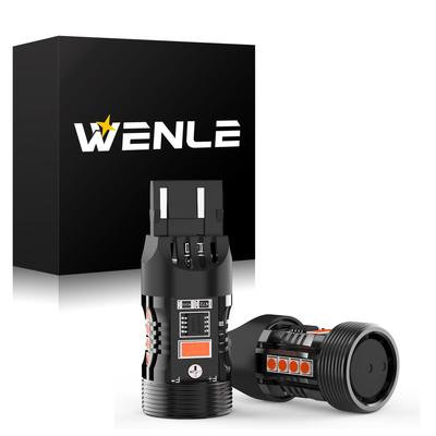 WENLE Super Explosive T20 Double LED Valve, Brake Lamp, Tail Lamp, Stop Lamp, Built-In