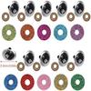 100Set Safety Eyes Doll Eyes 24mm Plastic Glitter Eyes with Colorful Washers for Plush Toys Teddy Bear Crafts