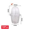 10/20Pcs Seedling Nursery Cup Thickened 3.5/4/5/6 Inch PET Garden Herb Flower Cultivation Seeds Germinate Seedling Pot with Lid